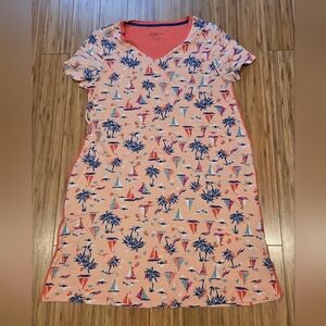 💚 NWT (In Bag) Cuddl Duds Tropical Print Nightgown